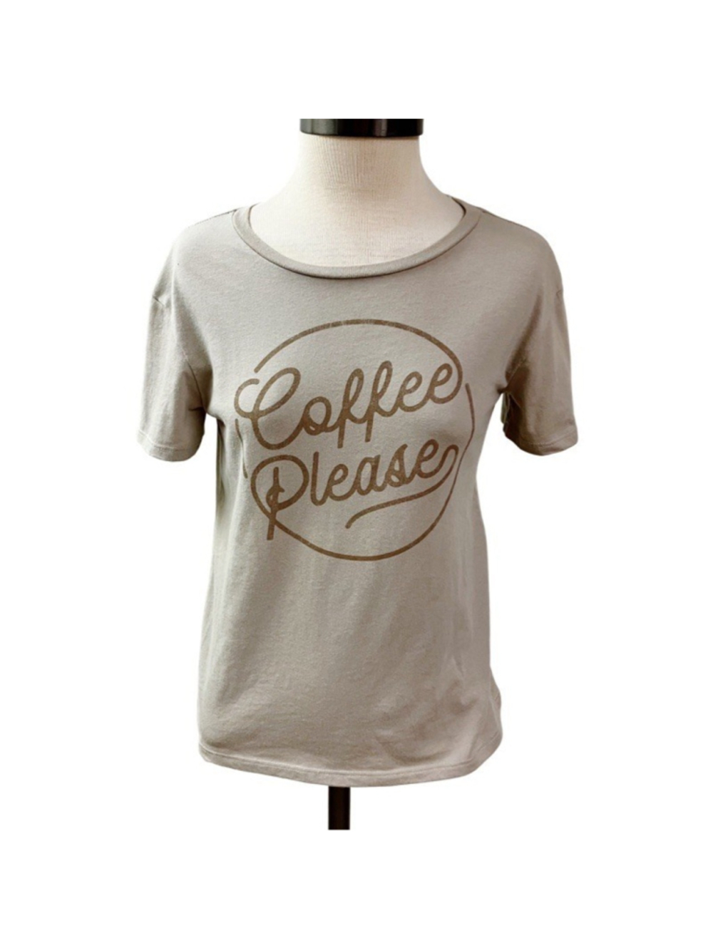 Granola Girl Mom Campus Retro Fifth Sun Coffee Please Graphic Tee XS Loungewear
